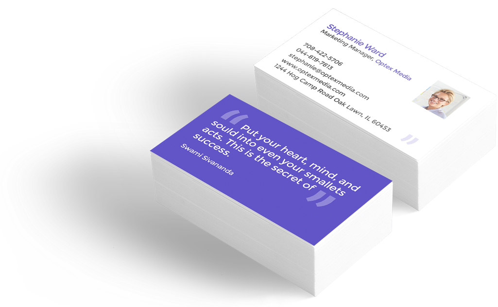 Professional Business Cards Stack PNG image