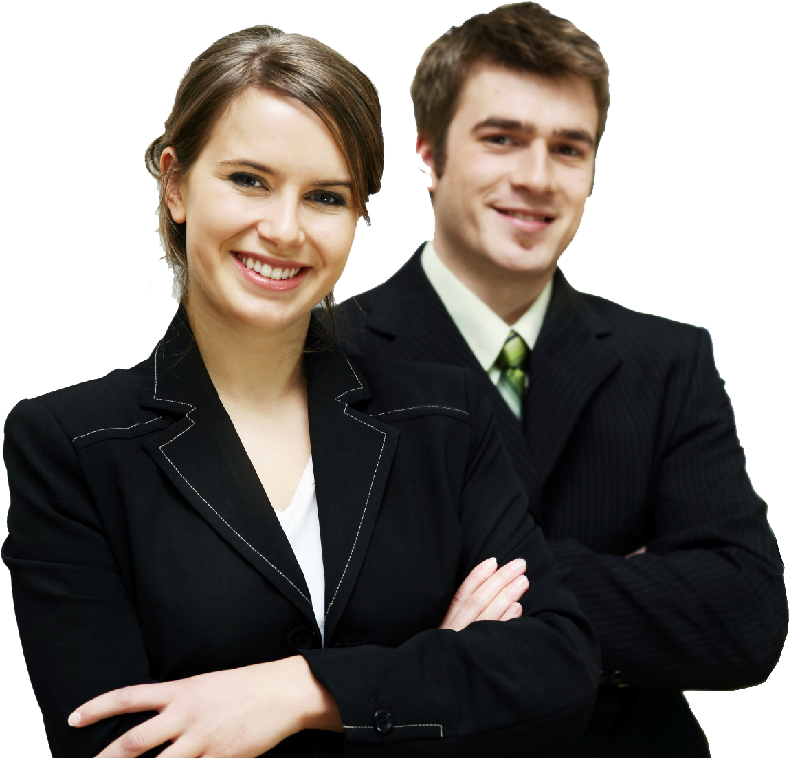 Professional Business Team Pose PNG image