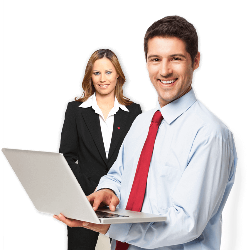 Professional Business Teamwith Laptop PNG image