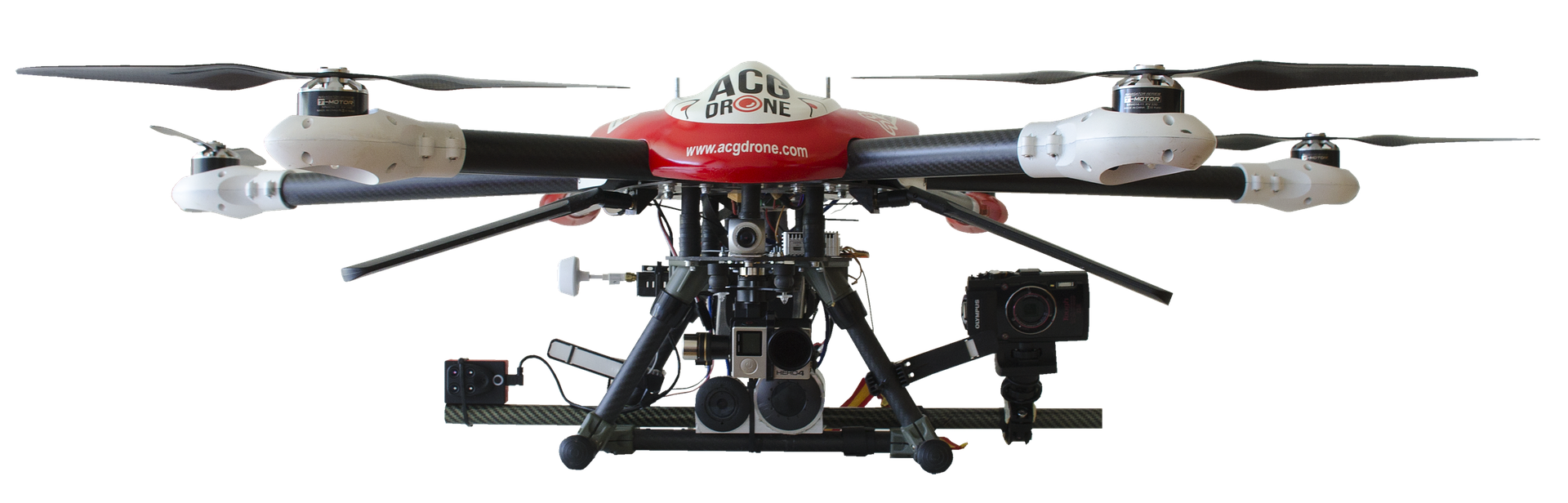 Professional Camera Drone Isolated PNG image