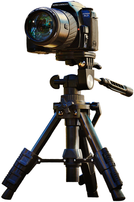 Professional Cameraon Tripod PNG image