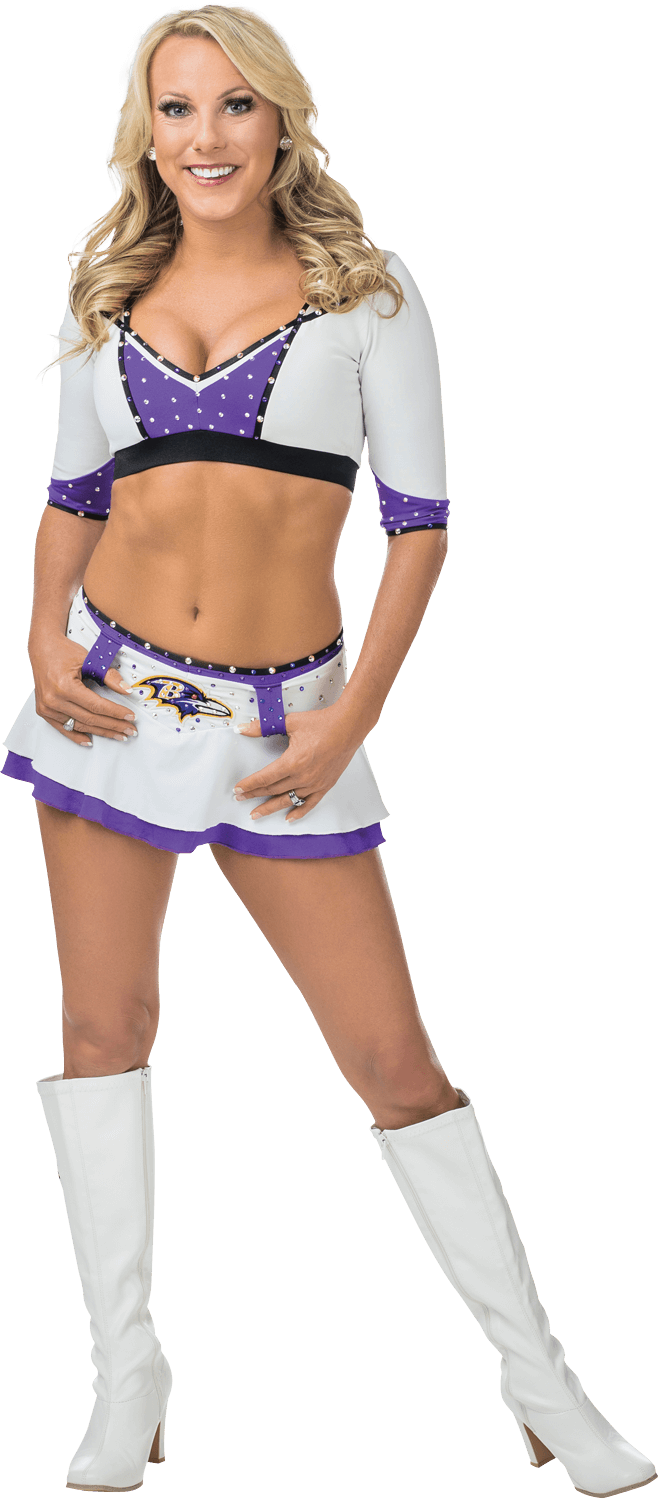 Professional Cheerleader Pose PNG image