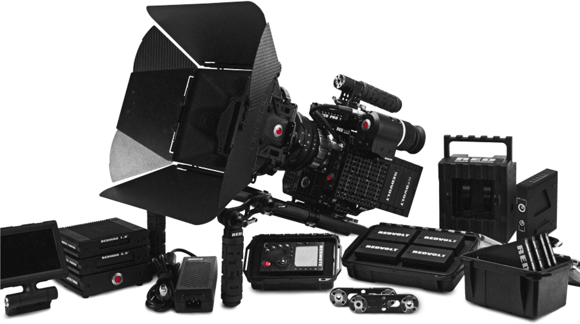 Professional Cinema Camera Setup PNG image