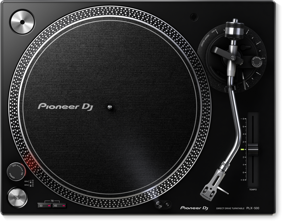 Professional D J Turntable P L X500 PNG image