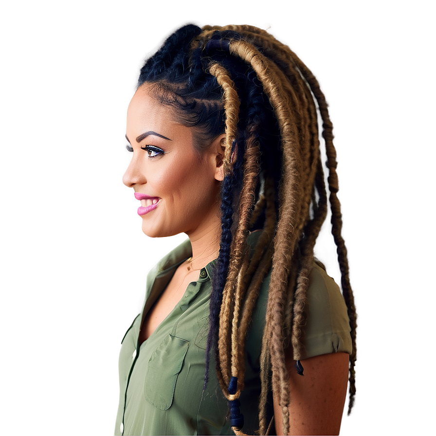 Professional Dreads Hairstyle Png 47 PNG image