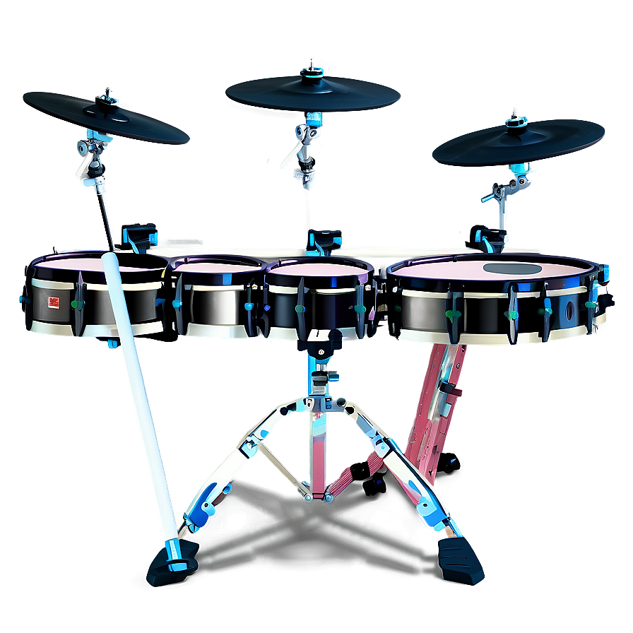 Professional Drum Kit Setup Png Bta PNG image