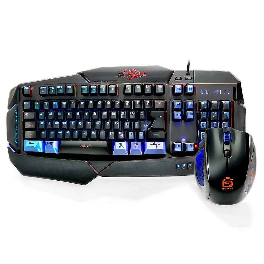 Professional Gaming Keyboard And Mouse Png Aus89 PNG image