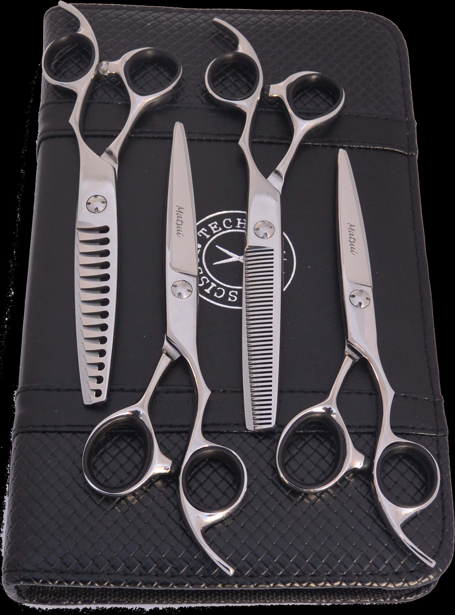 Professional Hairdressing Scissors Set PNG image