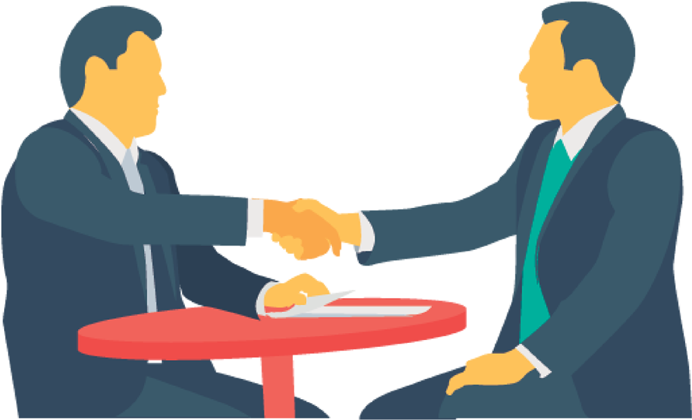 Professional Handshakeat Business Meeting PNG image