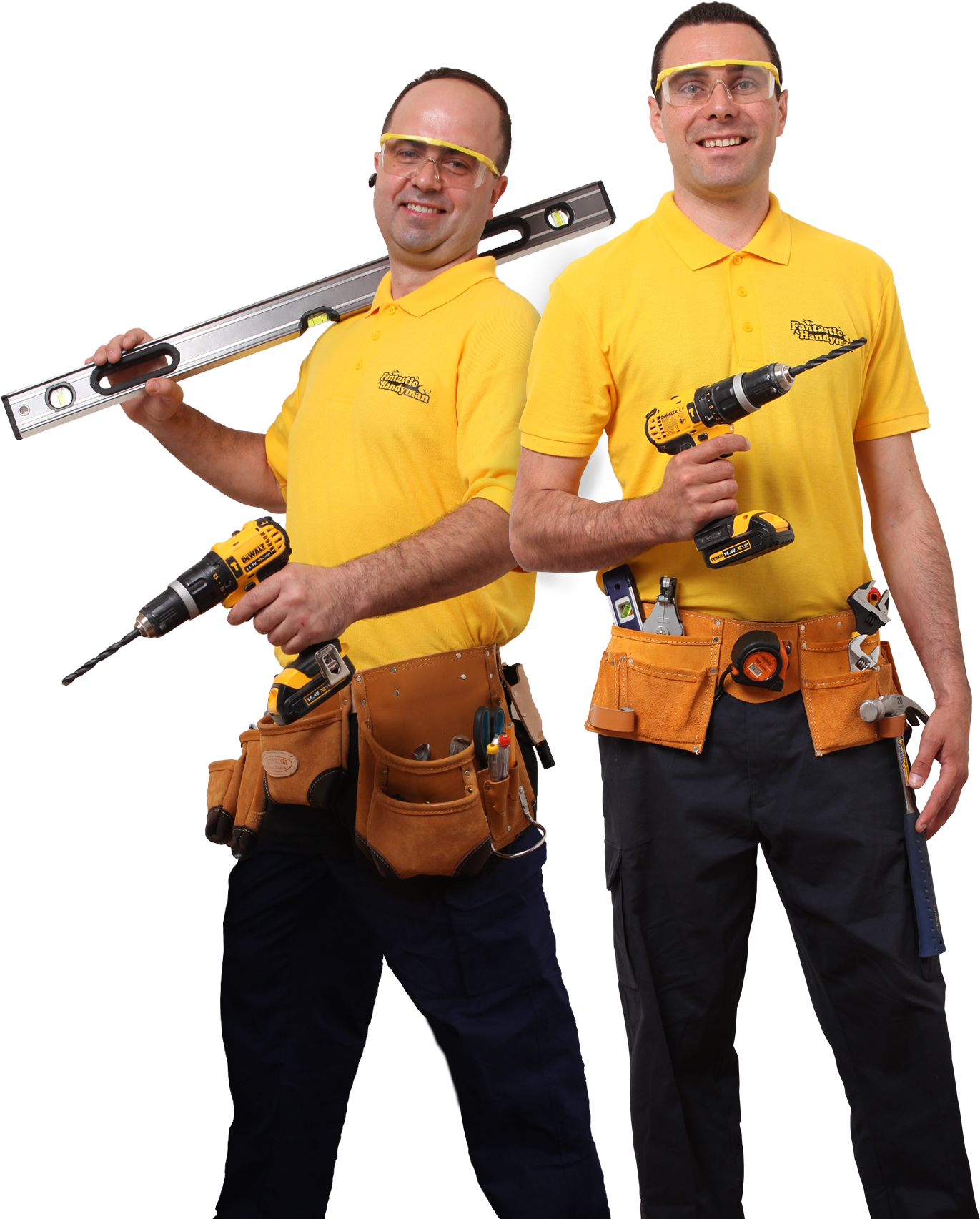 Professional Handymen Tools Ready PNG image