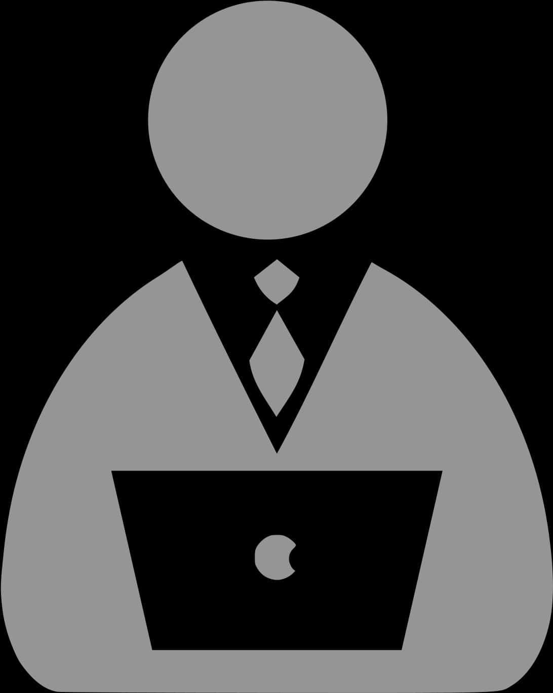 Professional Icon Workingon Laptop PNG image