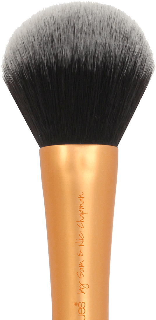 Professional Makeup Brush Copper Handle PNG image