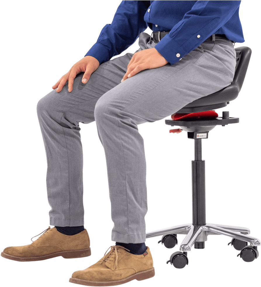Professional Man Sittingin Office Chair PNG image
