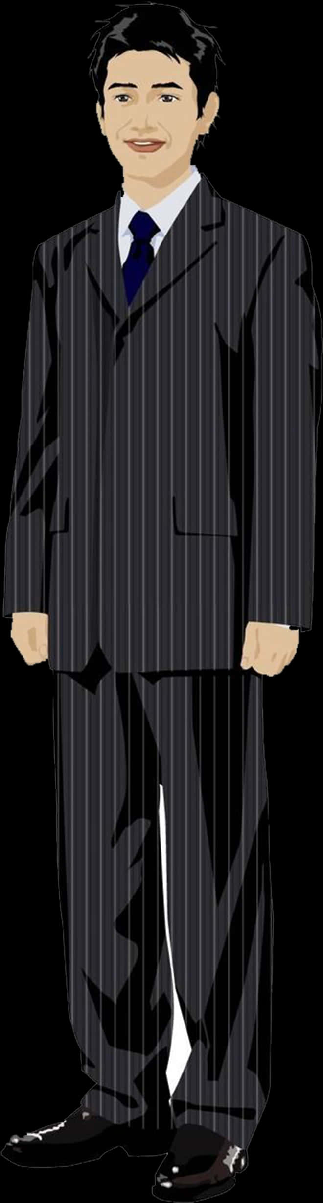 Professional Manin Suit Standing PNG image