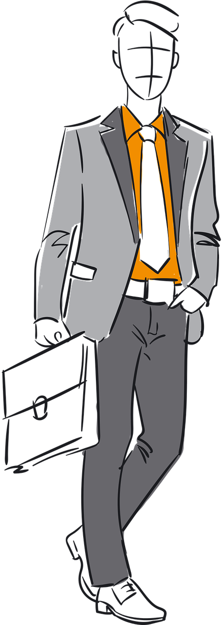 Professional Manin Suitwith Briefcase PNG image