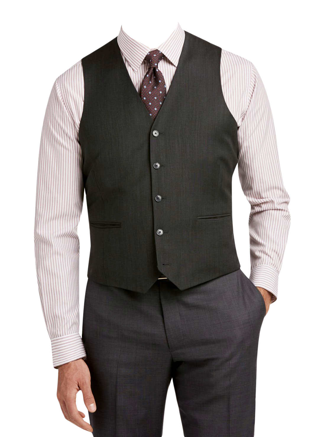 Professional Manin Vestand Tie PNG image