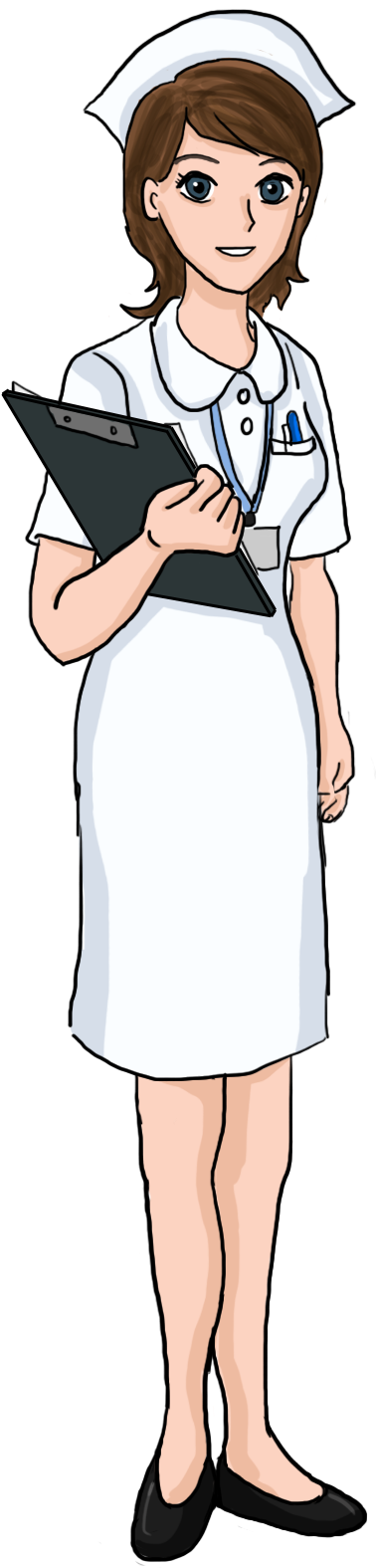 Professional Nurse Cartoon Character PNG image