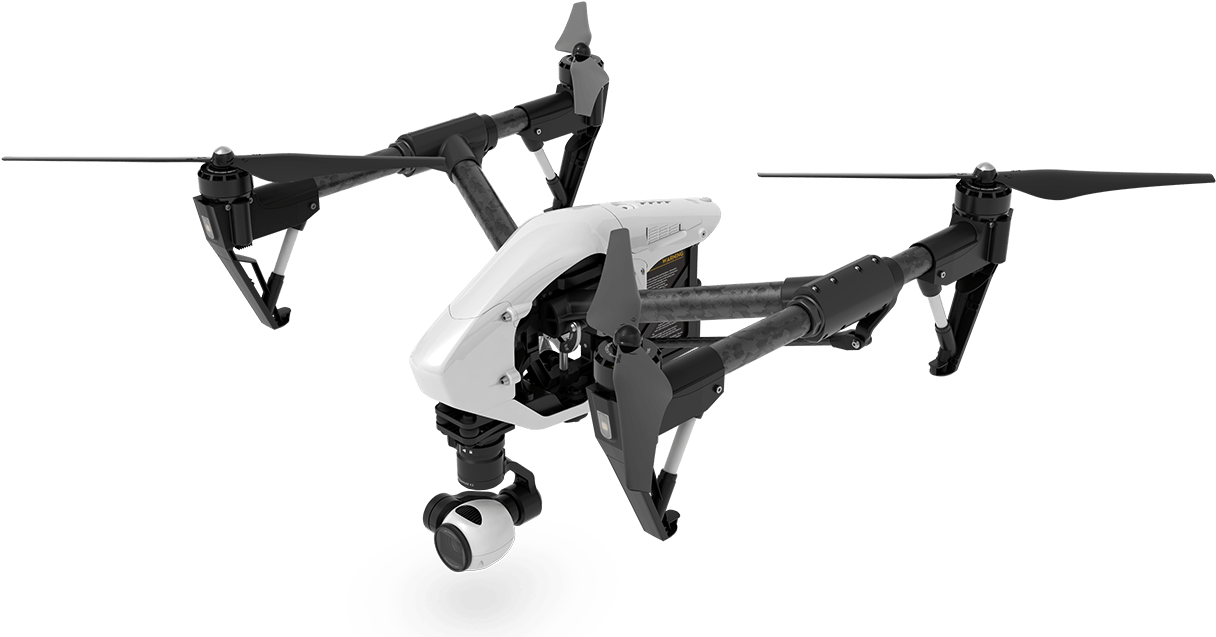 Professional Quadcopter Drone Isolated PNG image