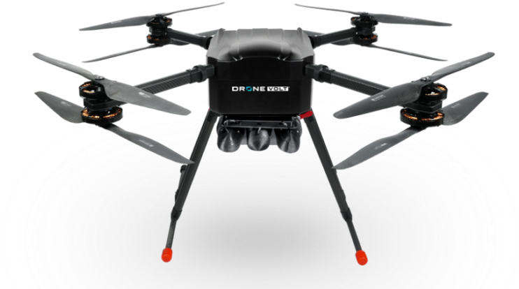 Professional Quadcopter Drone Isolated PNG image