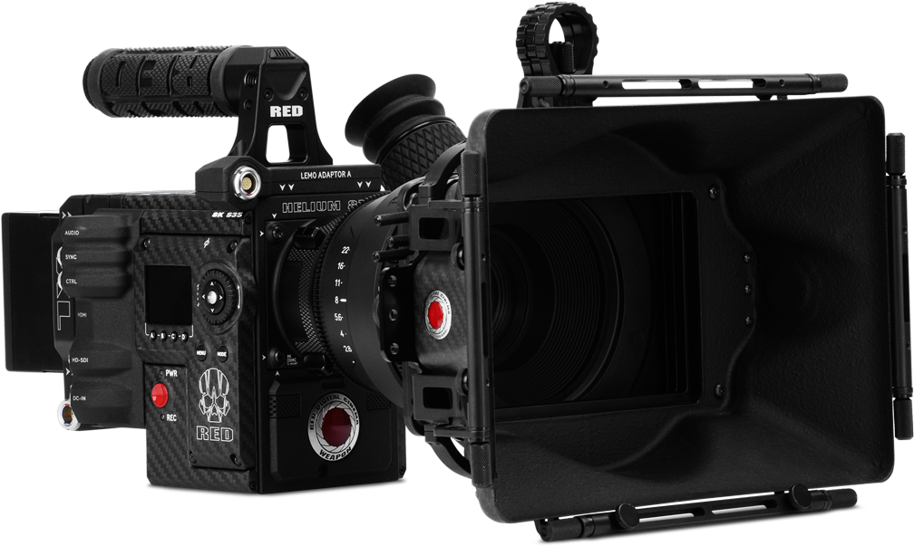 Professional R E D Cinema Camera Setup PNG image