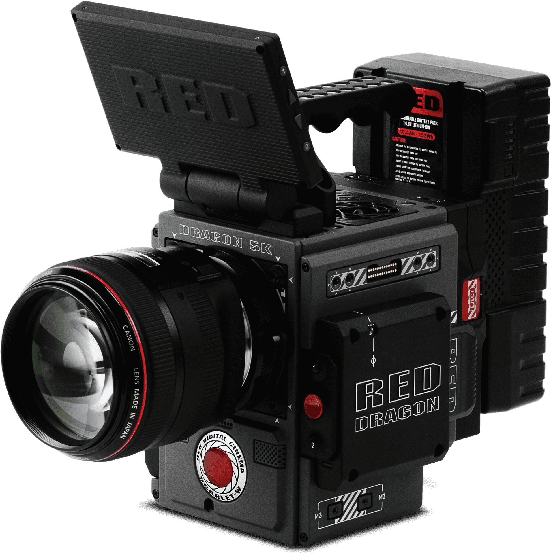 Professional R E D Dragon Cinema Camera PNG image