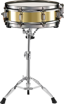 Professional Snare Drumon Stand PNG image