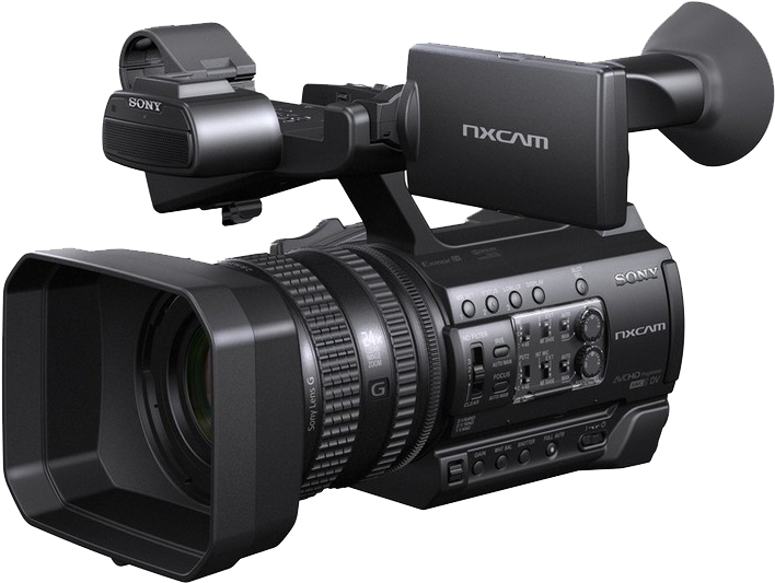 Professional Sony N X C A M Camcorder PNG image