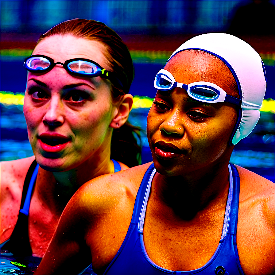 Professional Swimmers Racing Png Kks51 PNG image