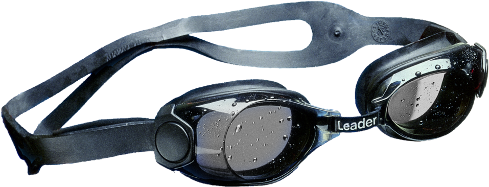 Professional Swimming Goggles Water Droplets PNG image