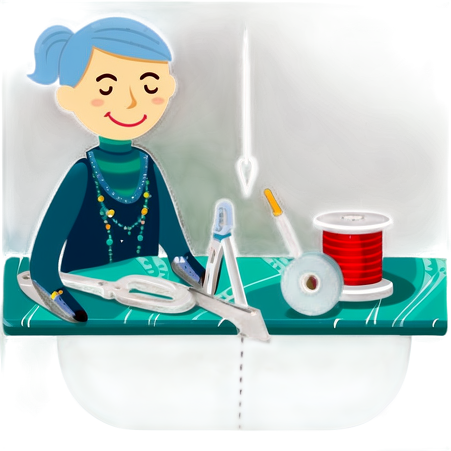 Professional Tailor Sewing Png 3 PNG image