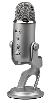 Professional U S B Microphone Standing PNG image