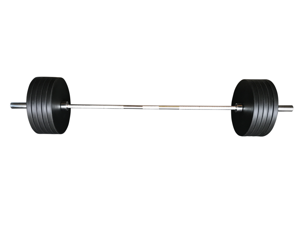 Professional Weightlifting Barbell PNG image