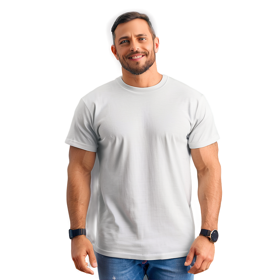 Professional White T-shirt Mockup Png 06132024 PNG image