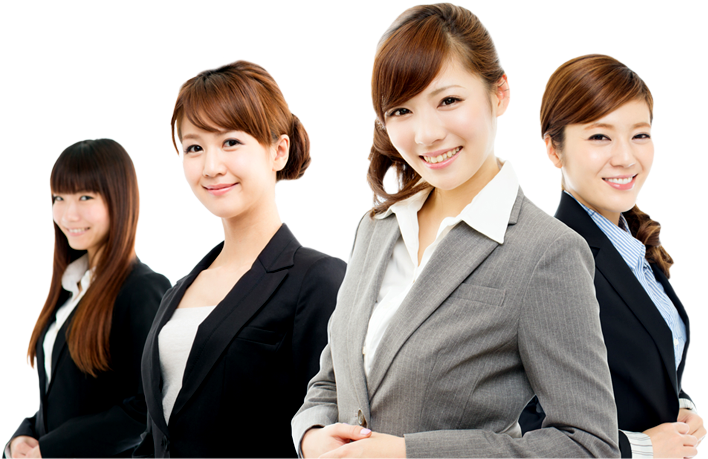Professional Women Team Business Attire PNG image