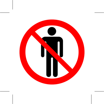 Prohibition Sign Redand Black PNG image