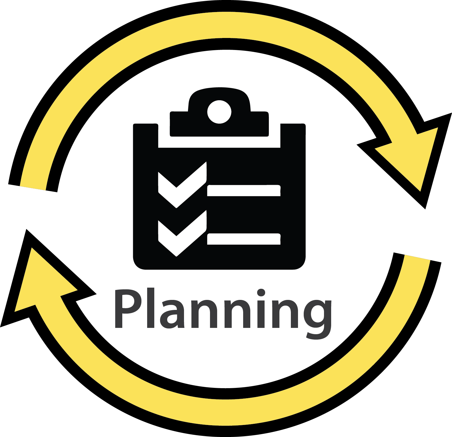 Project Planning Cycle Icon PNG image