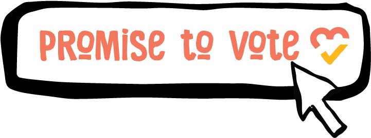 Promiseto Vote Button Illustration PNG image