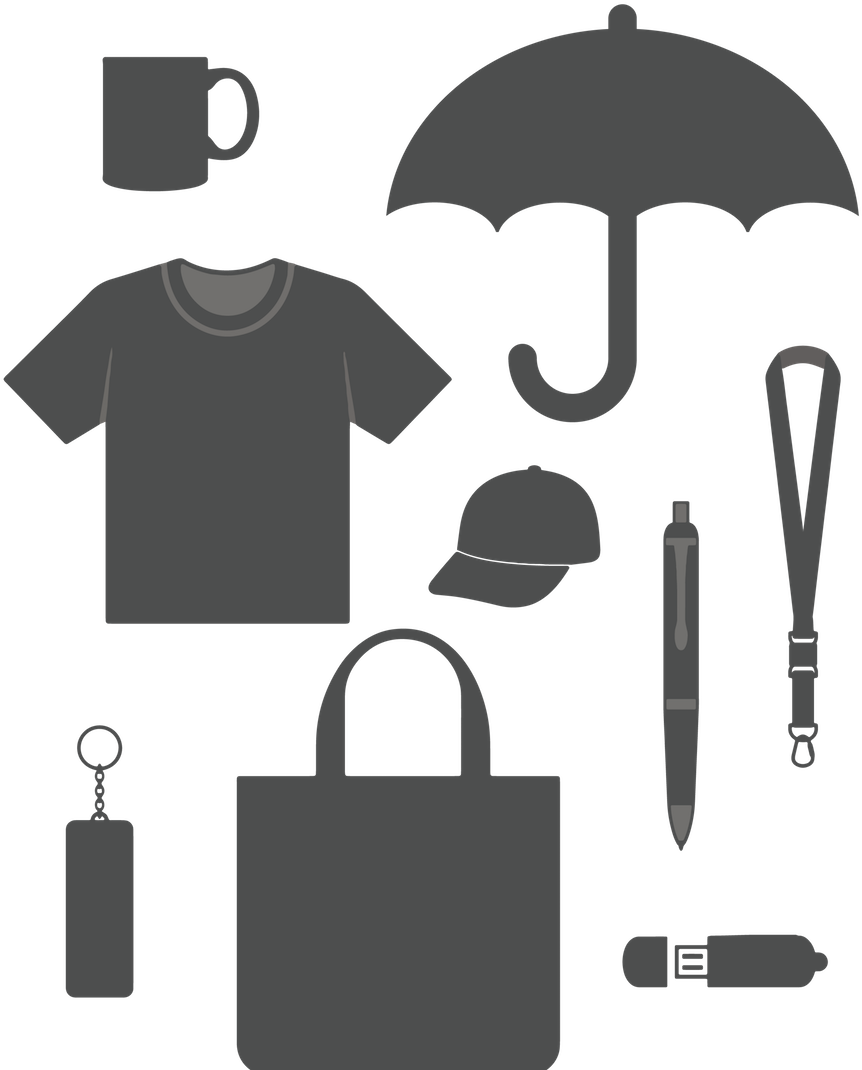 Promotional_ Items_ Set_ Vector PNG image