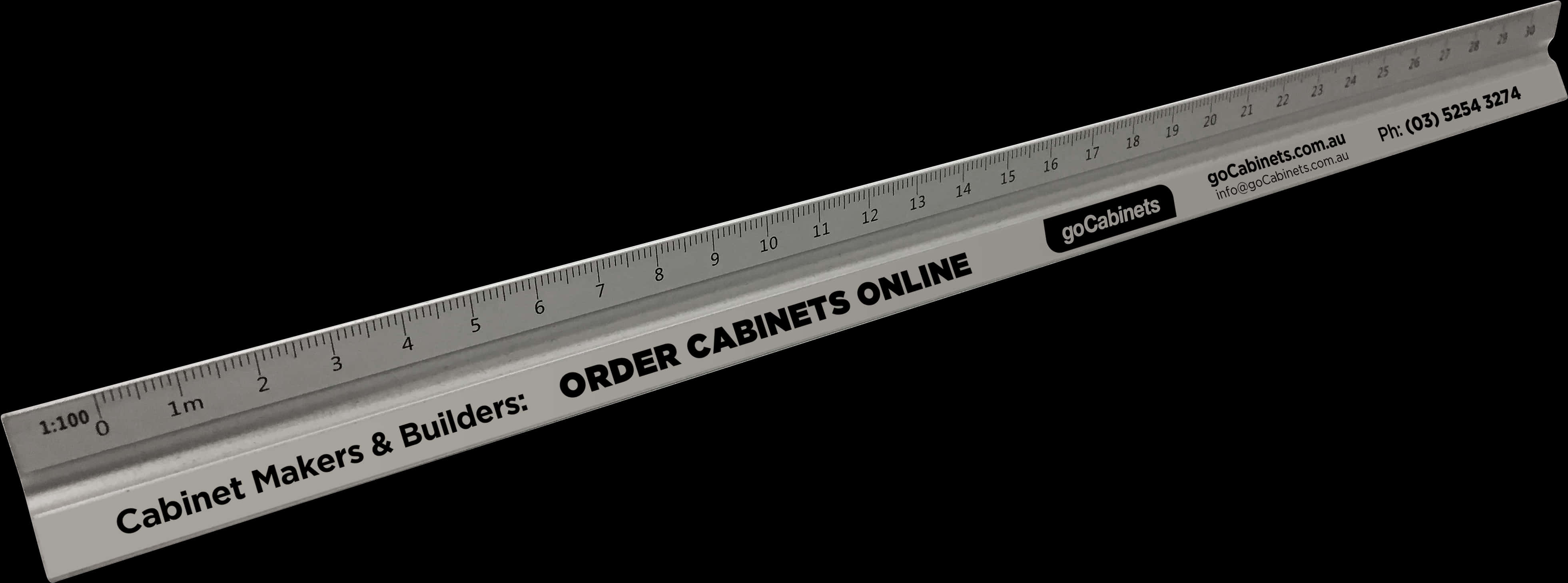 Promotional Metal Ruler PNG image