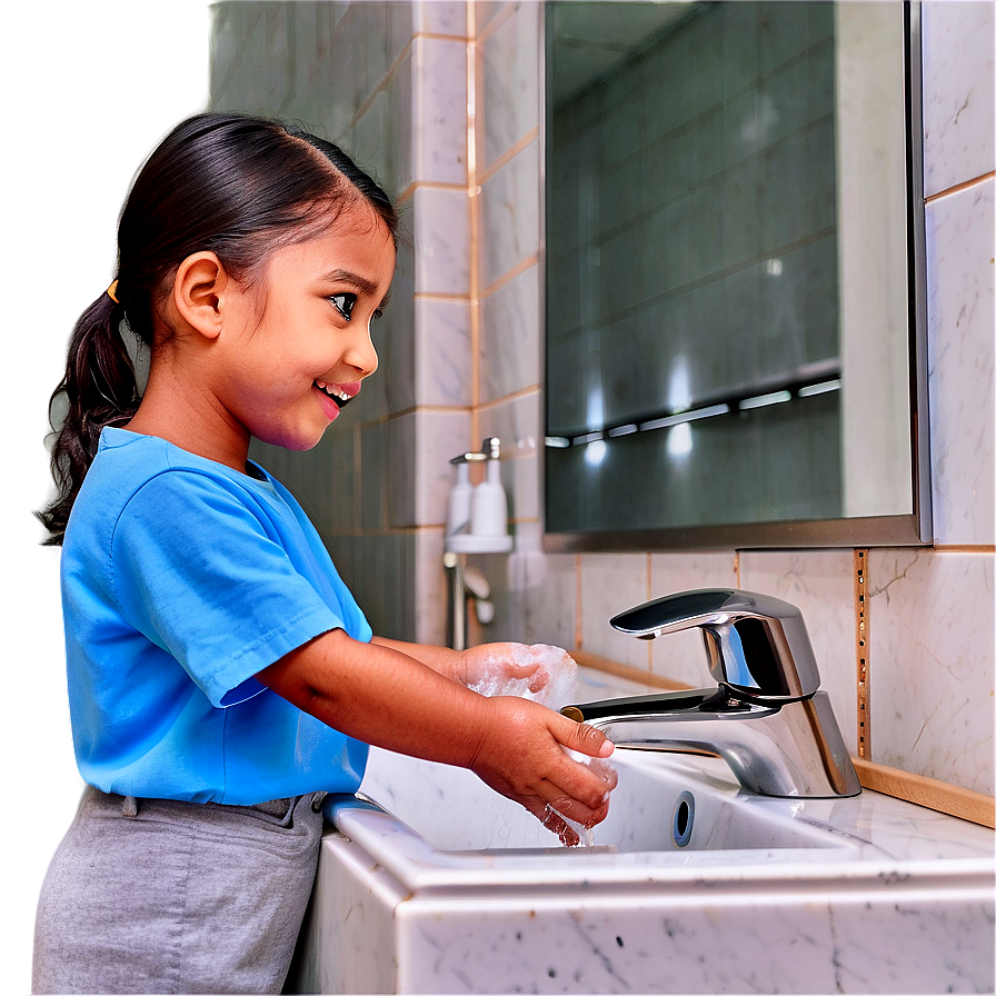 Proper Hand Wash For All Ages Png Sle PNG image