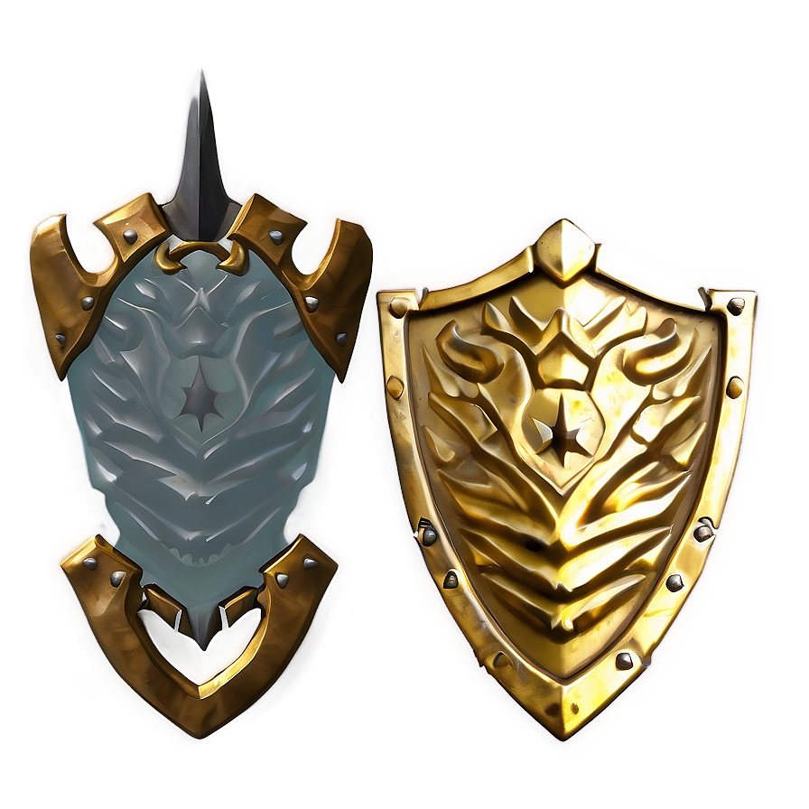 Protector's Gold Shield Png 06282024 PNG image