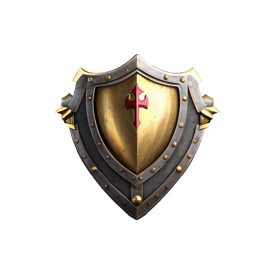 Protector's Gold Shield Png 06282024 PNG image