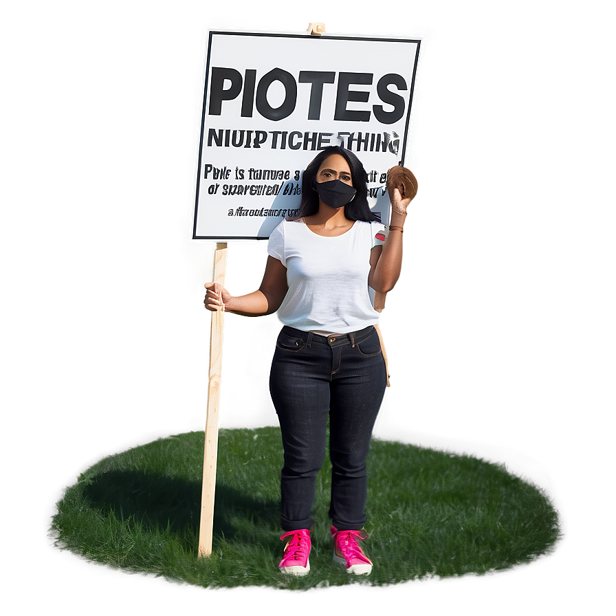 Protest Picket Sign Png Bis PNG image