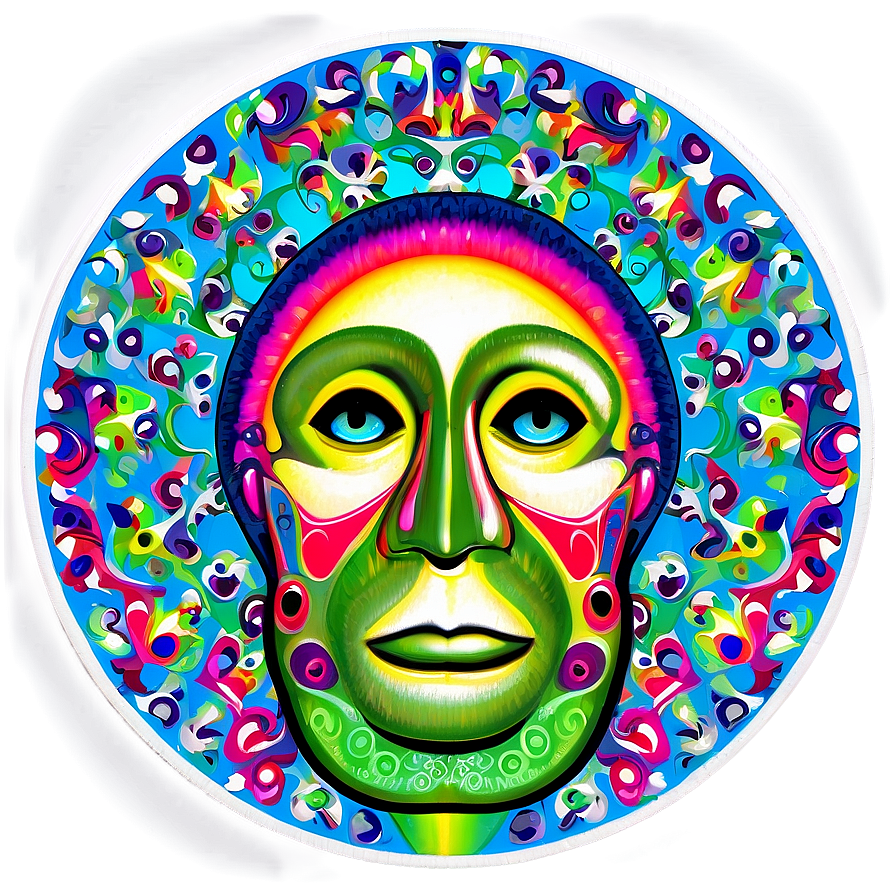 Psychedelic Art Drawing Png Wlu73 PNG image