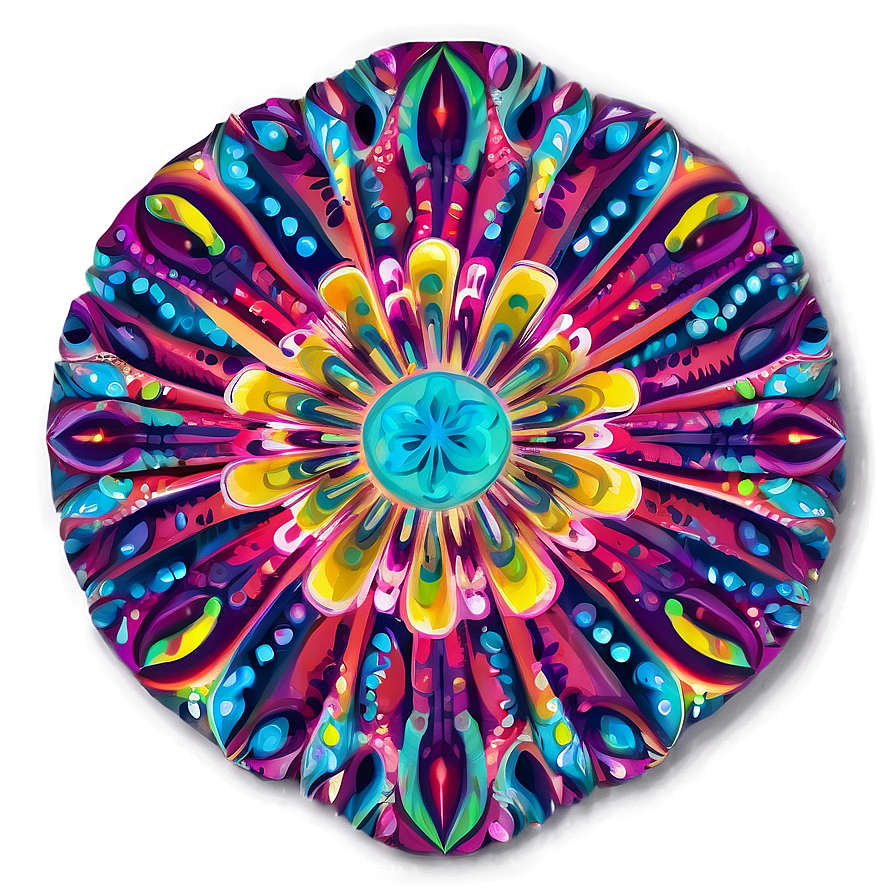 Psychedelic Lets Glow Crazy Pattern Png Apv42 PNG image