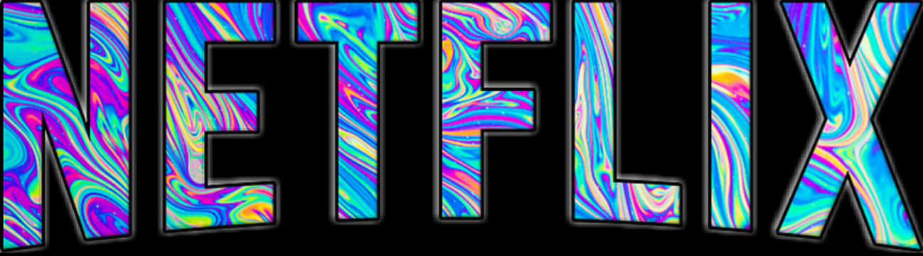 Psychedelic Netflix Logo PNG image