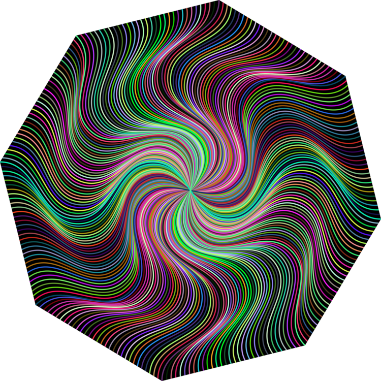 Psychedelic Optical Illusion Art PNG image