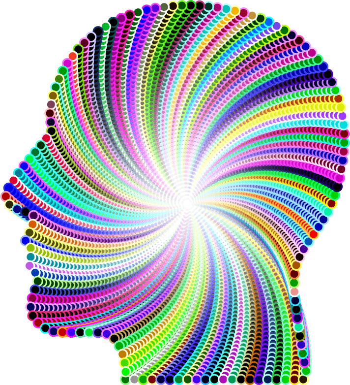 Psychedelic Spiral Color Explosion PNG image