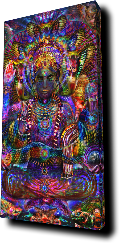 Psychedelic_ Vishnu_ Artwork PNG image