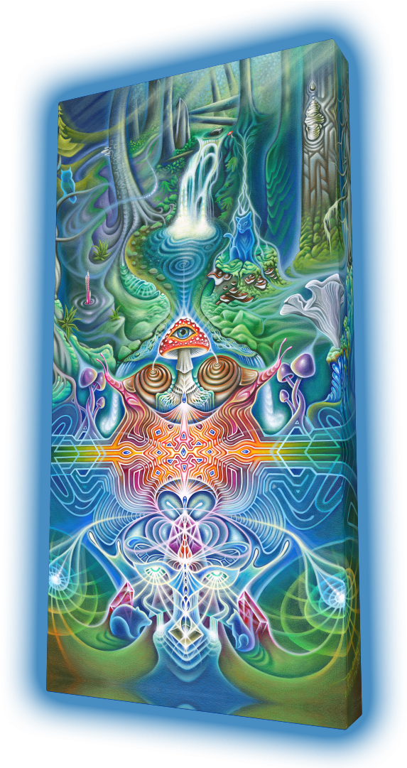 Psychedelic Visionary Artwork PNG image